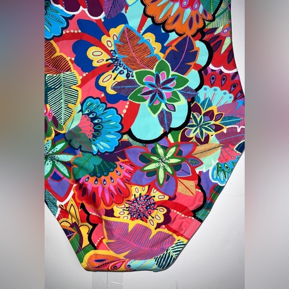 Bleu Rod Beattie Make It Pop off the shoulder Sz 6 ruffle swimsuit - Picture 5 of 5